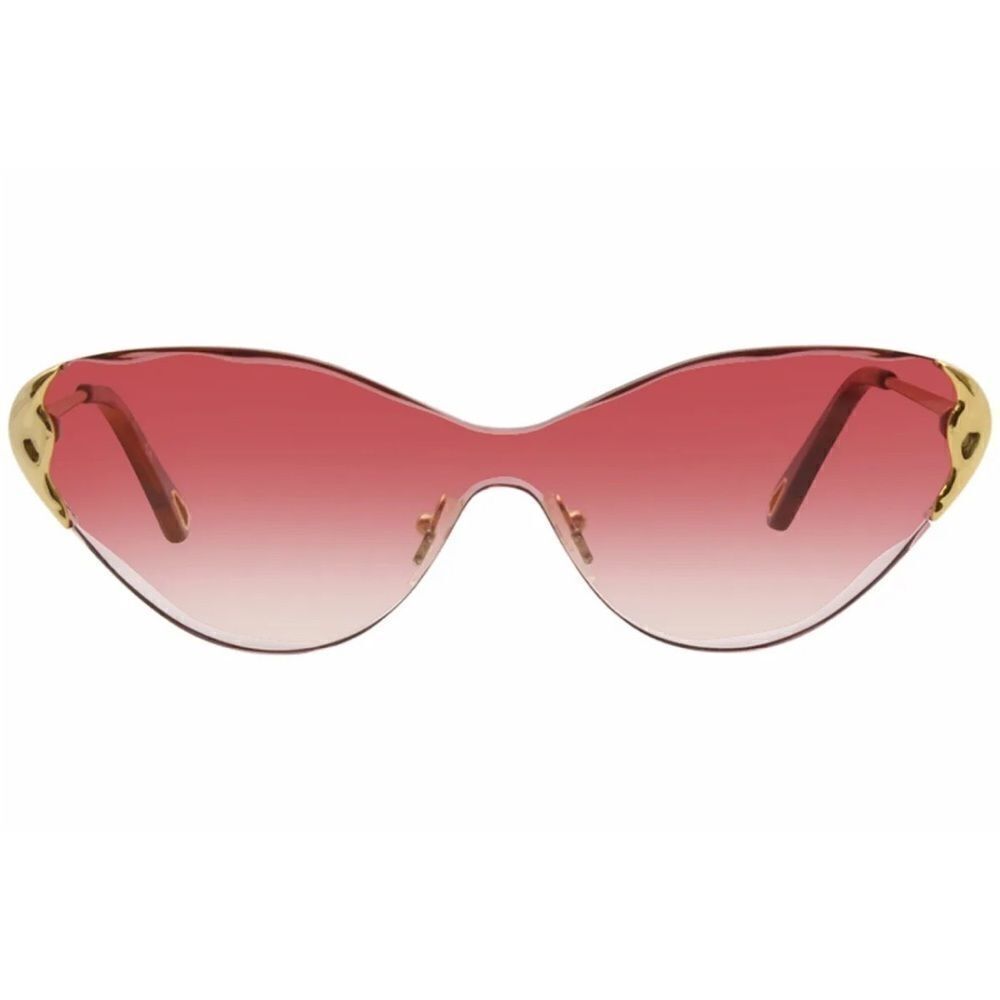 Chloe CE163S 823 Sunglasses Women's Gold/Pink Gradient Lens Fashion Shield 60mm